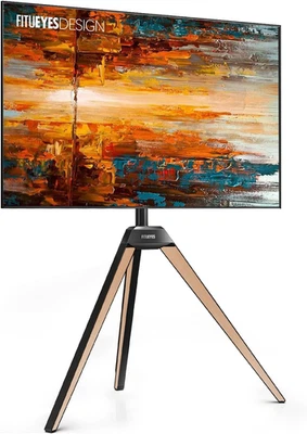 Design Corner TV Stand for 32-65 Inch LED LCD Screens, Tripod Easel TV Stand Mod