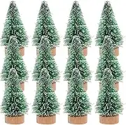 TOKIDNY 24pcs Pine Tree Christmas Decor Decorative Xmas Tree Ornaments for Tabletop Party Craft for DIY Holiday Decorations