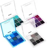Healeved Matte and Glitter Eyeshadow Palette - 4 Pcs Eye Shadow Pallets for W...