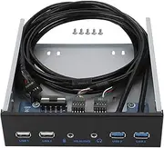 USB 3.0 Front Panel 19PIN HD Extension USB 2.0 Front Panel with 4.8Gbps SuperSpeed Backwards Compatible for PC Computer Case Motherboard