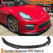 For Porsche Panamera GTS Turbo S 2014-2016 REAL Carbon Front Bumper Lip Spoiler (for: Porsche)
