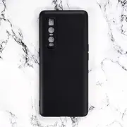 Oppo Find X2 Pro Case, Scratch Resistant Soft TPU Back Cover Shockproof Silicone Gel Rubber Bumper Anti-Fingerprints Full-Body Protective Case Cover for Oppo Find X2 Pro (Black)