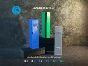 Single locker shelf. Scale 1:18. Garage miniature furniture. Diorama parts.