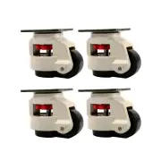 Lehom Leveling Casters Wheels 4 Pack Industrial Machine Swivel Caster Wheels ...