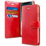 Goospery Blue Moon Diary Wallet Case, iPhone 14 Plus-Red