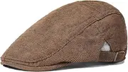 [Ztexkee] Fashion Corduroy Newsboy Cap Classic Irish Hats Snap Cabbie Flat Caps Adjustable Khaki