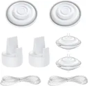 Breast Pump Parts Compatible with Spectra S1/S2/9 Plus, Duckbill Valves, Backflo