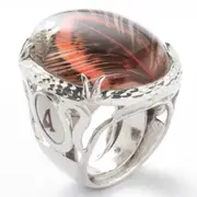 Antonella Piacenti Piuma Cabochon Silver Ring 925