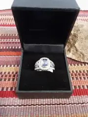 JTV Bella Luce Ring Sterling Silver Sz 6 4.20CTW Rhodium plated Purple 283