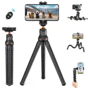 Mini Tripod Stand, Flexible Camera Cellphone Tripod with Bluetooth Remote, 1/...