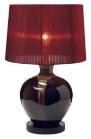 Garnet Large Red Glaze Table Lamp,Lighting,Beacon Lighting