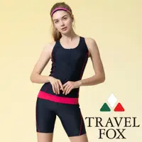 在飛比找PChome24h購物優惠-旅狐TRAVEL FOX 大女長版二件式泳衣-C19706