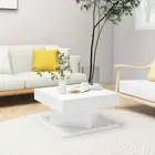 NNEVL Coffee Table White 57x57x30 cm Chipboard