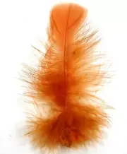 30 Pcs MARABOU PLUMAGE Feathers 2-5" Color : TOPAZ for Halloween Costumes, Hats