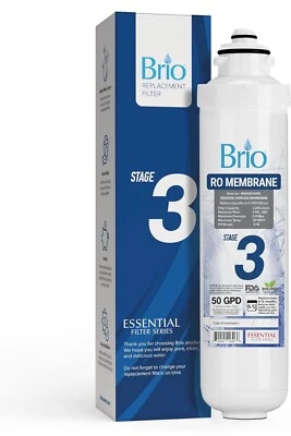 Brio Water Copper Filter Replacement Stage 3 Reverse Osmosis Membrane