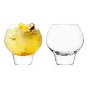 2pc LSA International Mouth-Blown Rum Balloon Tumbler Drinking Glasses 380ml