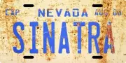 Frank Sinatra The Rat Pack Las Vegas Nevada 1960 License plate