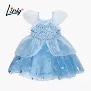 Lindy Girls Frozen 2 Elsa Costume Party Birthday Dress