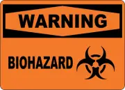 OSHA WARNING: BIOHAZARD| Laminated Vinyl Decal Sticker Label