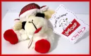 NEW COZY WINTER CABIN GETAWAY MULTIPET SOFT PLUSH 6.5" LAMB CHOP DOG TOY SQUEAKY