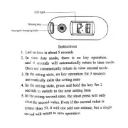 Operated Electronic Clock Luminous Digital LCD Display Clock