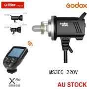 AU Godox MS300 300W 2.4G Compact Studio Strobe Flash Head Light + Xpro Trigger
