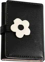 [GAROZATION] Flower Pattern Coin Purse for Girls Student Wallet Decorative Coin Bag Key Wallet Leather Change Purse