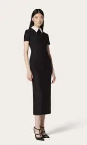 Valentino Black Midi Dress-With Tags- RRP$6,500AUD