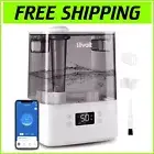 Smart 6L Humidifier & Essential Oil Diffuser for Bedrooms & Large Rooms - Gray