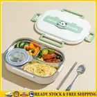 Stainless Steel Lunch Container Panda Lunch Box for Adults Kids (4 grids) *AU