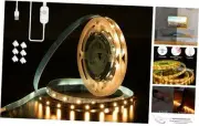 Motion Sensor LED Light Strip, Ultra Warm Yellow 2200K Strip Light USB Powered