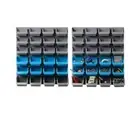 48 Bin Tubs Wall Mount Garage Shed Shop Nails Screws Organiser Storage Shelving