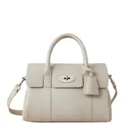 [Mulberry] Bayswater Satchel Chalk Heavy Grain
