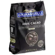 Ghirardelli 100% Cacao Unsweetened Chocolate Liquor Wafers 5 lb.