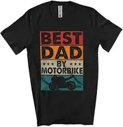 [Generic] Vintage Retro by Motorbike; Amusing Father's Day Biking Biker Lover; Family Group Unisex T-Shirt