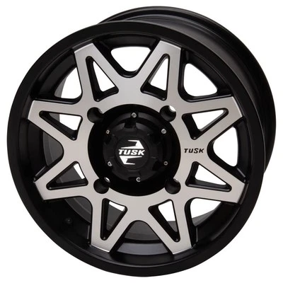4/156 Tusk Tintic Wheel 15x7 5.0 + 2.0 Machined/Black For TRACKER XTR 1000 2020