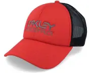 Oakley Headwear Factory Pilot Trucker Hat Redline/Uniform Grey