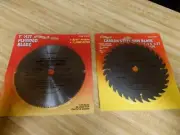 LOT OF 2 NOS NIP PORTLAND SAW 7 1/4" CARBON STEEL & PLYWOOD BLADES NR