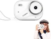 Wisoqu Small 48MP 4K Compact Digital Camera, 16X Zoom, Digital Point and Shoot Camera with Fill Light, 32GB Card, for Kids Teens Travel School (White)