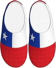 [EdWal] Flag of Chile print Winter Warm Slippers Indoor Anti-skid Plush Slippers Relaxing at Home for Women Men