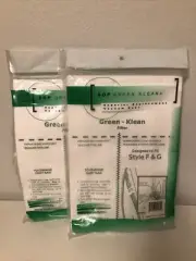 SOP Green Klean Style F & G Micro-Plus Vacuum Bags, 2 Pack Commercial Grade