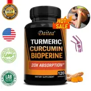 Turmeric Curcumin & Bioperine Complex 2665mg | 30 To 120 Capsules | Vegan