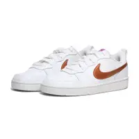 在飛比找PChome24h購物優惠-NIKE 休閒鞋 COURT BOROUGH GS 白金 玫