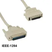 25 ft IEEE 1284 DB25 Male to HPCN36 Male Cable 28 AWG Parallel Printer Scanner