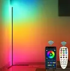 Corner Floor Lamp RGB Color Changing Lamps Dimmable LED Floor Lamp, 61" Tall NEW