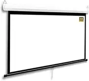 Manual Pull Down Projector Screen 60" 72" Retractable Projection Screen 3D 4K HD Home Theater Movie Screen for Indoor Outdoor, 4:3 16:9 Format, Auto-Locking(72 Inch 16:9)