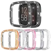 Bling Screen Frame Protector PC Bumper Case Watch Cover For Fitbit Versa 3 4