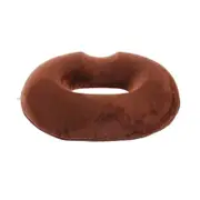 Catzon Donut Tailbone Pillow for Women with Detachable Cover Hemorrhoid Cushion-Coffee