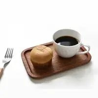 在飛比找ETMall東森購物網優惠-日式家用實木托盤創意長方形木盤子ins餐盤托木質茶盤杯盤收納