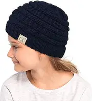 C.C Exclusives Kids Ages 2-7 Warm Chunky Thick Stretchy Knit Slouch Beanie Skull Hat